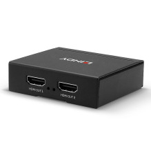 HDMI Splitter - LINDY 2 Port HDMI 10.2G Splitter, Black