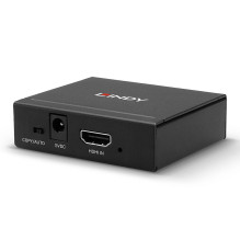 HDMI Splitter - LINDY 2 Port HDMI 10.2G Splitter, Black