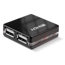 USB Hub - LINDY 4 Prievadų USB 2.0 Mini Hub 480Mbps