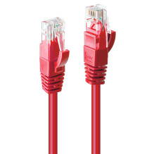 Tinklo Kabelis - LINDY Cat.6 U / UTP Tinklo Kabelis, RJ45, M / M, 250MHz, 20 m, Raudonas