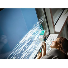 Window Cleaner - Leifheit 51003 28cm Width 100m² Per Charge Ergonomic Blue / White