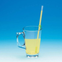 Drinking Straw - SUNDO One-Way Valve 25 cm 2 pcs. White / Yellow