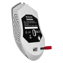 Belaidė Pelė - Defender Pandora RF 3200 DPI 6 Mygtukai Balta