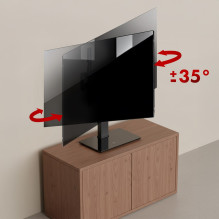 TV Stand - Maclean MC-1240 Universal for 32-65' TV, VESA 400x400, max 40kg TV Stand - Maclean MC-1240 Universal for 32-65' TV, VESA 400x400, max 40kg