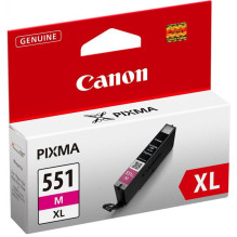 Rašalo Kasetė - Canon CLI-551XL Didelės Talpos 660 Puslapių Magenta