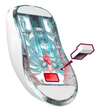 Wireless Mouse - Defender Fame GM-516 10000DPI 5 Buttons RF+BT White