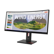 Monitorius - Lenovo ThinkVision T34 34" WQHD, 120Hz, USB-C, Juodas (64AEGAT1EU)