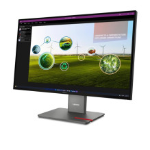 Monitorius - Lenovo P27Q-40 27", QHD, 24-120Hz, USB Hub, Pilkas