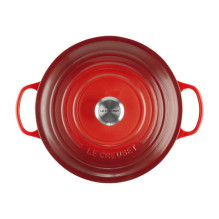 Virtuvės Indai - Le Creuset Signature Keptuvė 20cm Apvalus Ketaus Vyšninė Raudona