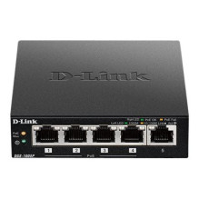 Tinklo Įranga - D-Link DGS-1005P / E 5-Port Gigabit PoE Jungiklis 60W