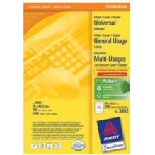Label - Avery Zweckform 3652 70x42.3mm A4 White