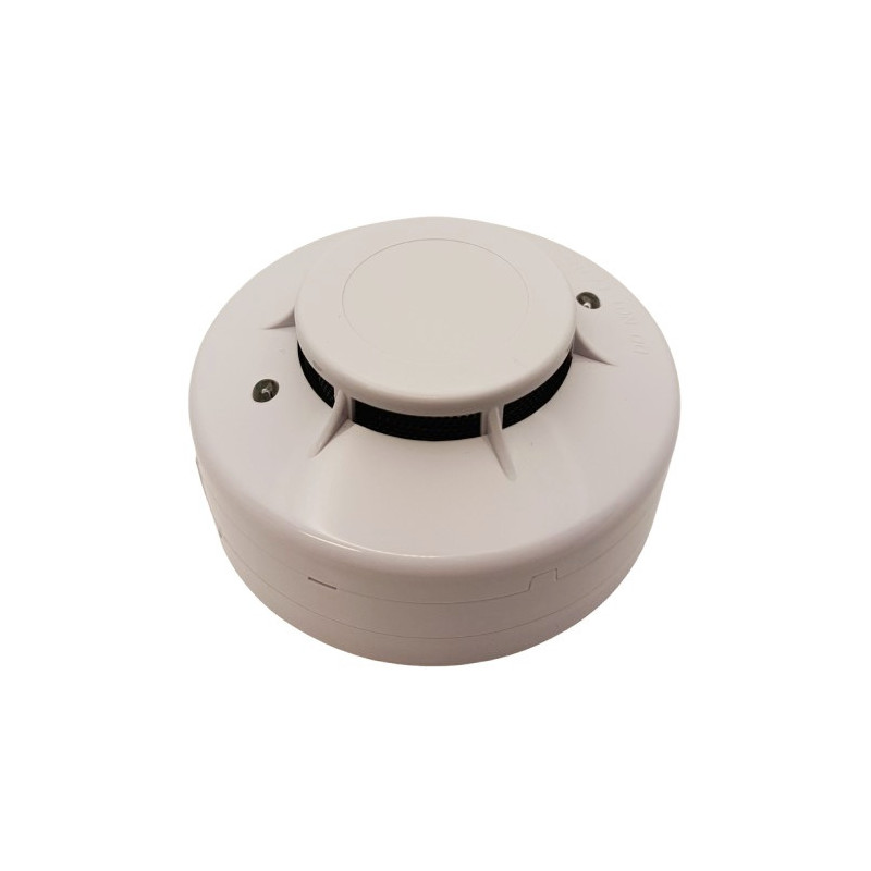 Smoke detector - HiSmart photoelectric 2-wire with LED signal, 0°C to +50°C