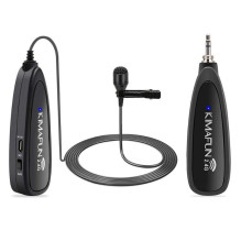 Wireless Microphone - KIMAFUN KM-G130-1 Lavalier Kit 30m Range Rechargeable