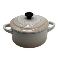 Virtuvės Indai - Le Creuset Petite Casserole 0.25L Akmens Keramika su Dangčiu Meringue