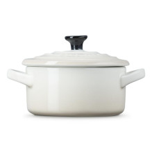 Virtuvės Indai - Le Creuset Petite Casserole 0.25L Akmens Keramika su Dangčiu Meringue