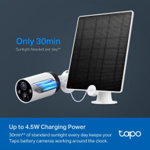 Solar Panel - TP-LINK Tapo A200 4.5W Charging Power IP65 Weatherproof