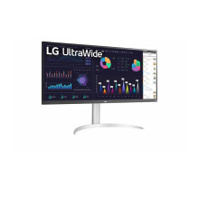Monitor - LG ULTRAWIDE 34WQ650-W 34', IPS 2560x1080, HDR, USB-C, Silver, Black, White