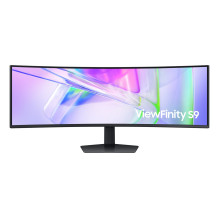 Monitorius - Samsung ViewFinity S9 S49C950UAU 49", Lenktas, Dual QHD, KVM, Juodas
