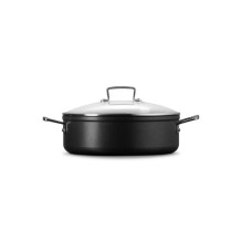 Indų Rinkinys - Le Creuset Patvarus Nelipnus Sautėjus 28cm su Stiklo Dangčiu