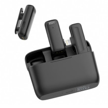 Wireless Microphone - ULANZI J12 Lightning Connector Noise Cancelling Black