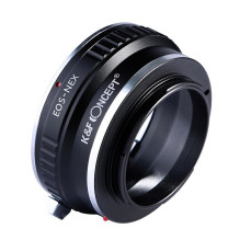 Adapter - KF Concept Canon EF to Sony E-mount lens adapter, aluminum