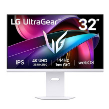 Monitor - LG 32G810SA-W 32', 4K IPS, 144Hz, 1ms, G-SYNC, FreeSync, White