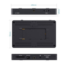 Monitor - Feelworld F6 PLUS V2 6' 4K Preview 1920x1080 IPS Dual HDMI Touchscreen