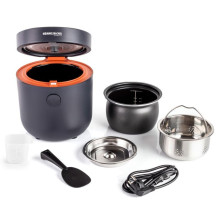 Rice Cooker - Rommelsbacher MRK 500 2L 6 Programs LED Display Non-stick Black