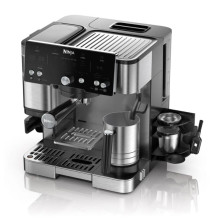 Coffee Machine - Ninja Luxe Essential 2-in-1 Espresso Filter 25 Grind Settings Silver Black