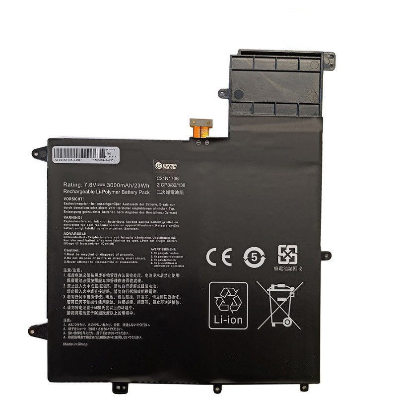 Pakaitinė Baterija - ASUS C21N1706 3000mAh Pakaitinė Baterija