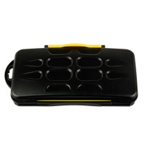 Memory Card Case - MITOYA 12 SD 12 microSD Cards Durable ABS Plastic Yellow