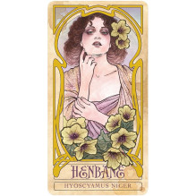 Card Set - US Games Systems Lady Stirling's Wicked Garden 32 Cards Gold Foil