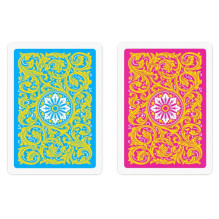 Playing cards - Copag Neoteric Poker Jumbo index 2 decks 100% plastic yellow blue pink