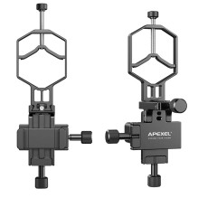 Phone Holder - Apexel APL-F003B Smartphone Holder for Telescopes with 3-Axis Adjustment