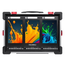 Monitorius - Feelworld PS101 3x 10.1" 1200x1920 HDMI 2.0 3G-SDI Aliuminio Korpusas