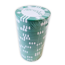 Gaming Accessory - Gaming Chips - Bicycle Poker Chips 20 pcs 1.5" Green White