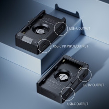 Adapteris - Ulanzi PA03 USB-C DC PD USB-A NP-F serijos baterijoms