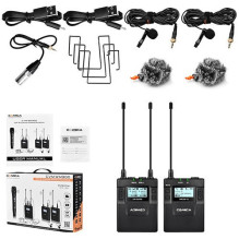 Wireless microphone - Comica CVM-WM300C two-channel system 100m range