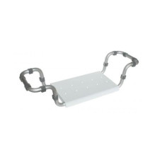 Bath Chair - Adjustable Lightweight PVC Aluminum 120kg Light Grey