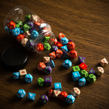 Gaming Dice Set - Q-workshop Classic Polyhedral 80 pcs.