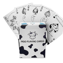 Playing Cards - Moo Difatta 52 Poker Cards with Jokers, Humorous Theme about Cows