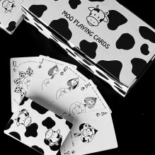 Playing Cards - Moo Difatta 52 Poker Cards with Jokers, Humorous Theme about Cows