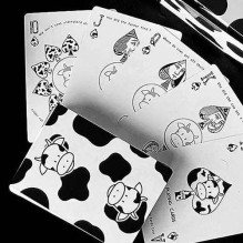 Playing Cards - Moo Difatta 52 Poker Cards with Jokers, Humorous Theme about Cows