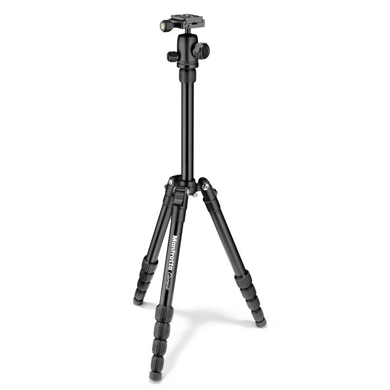 Tripod - Manfrotto Element Traveller Small Compact Adjustable Legs Black