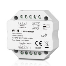 LED Controller - V1-H 12-48V 8A Push-Dimm
