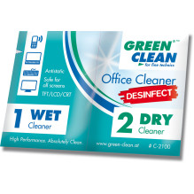 Cleaning wipes - Green Clean Office Cleaning Disinfecting Wipes 10 pcs.