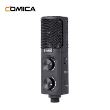 Mikrofonas - Comica STM-USB USB Kardioidinis Mikrofonas su Ausinių Išėjimu Juodas