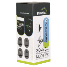 Apšvietimo modifikatorius - Phottix G-Capsule softbox 30x55cm Bowens tvirtinimas