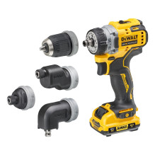 Power Tool - DeWalt DCD703L2T-QW Cordless Drill 12V 1500 RPM 3Ah Black Yellow