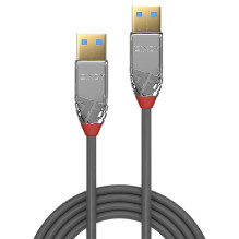 USB Cable - LINDY Cromo Line USB 3.2 Type A to A Cable, 5Gbps, 2 m, Grey